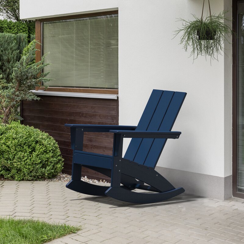 Sol 72 Outdoor™ POLYWOOD® Modern Adirondack Rocking Chair & Reviews ...